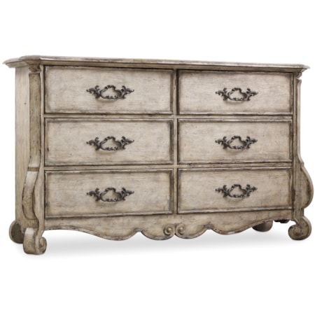 Dresser and Mirror Set