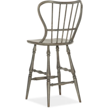 Spindle Back Bar Stool