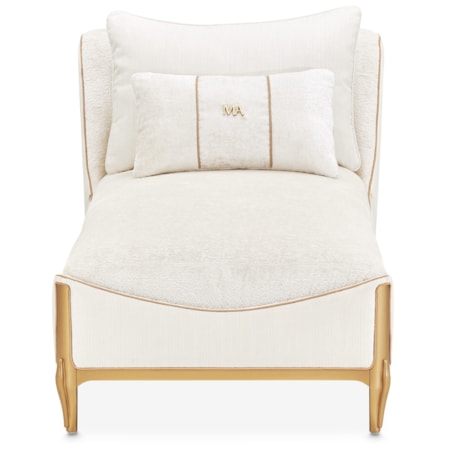 Chaise w/Decorative Pillows