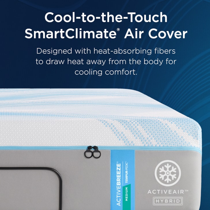 Tempur-Pedic® TEMPUR-ActiveBreeze® Medium Hybrid TEMPUR-ActiveBreeze® Medium Hybrid Queen