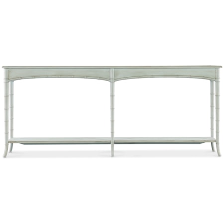 Console Table with Fixed Display Shelves