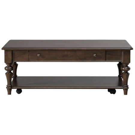 Single Drawer Rectangular Cocktail Table