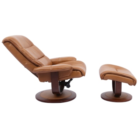 Swivel Chair and Ottoman