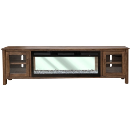 TV Console with Fireplace