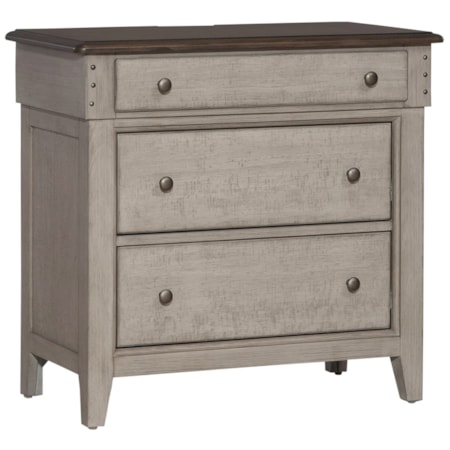 3-Drawer Bedside Chest