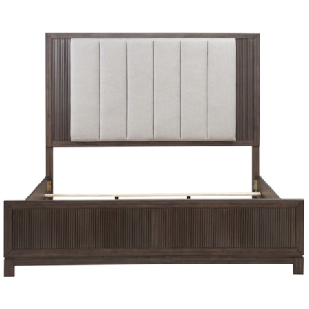 Queen Upholstered Panel Bed