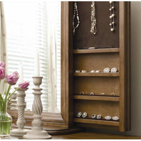 Dresser and Storage Mirror Combo