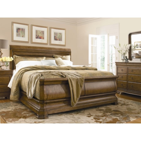 Queen Louie P's Sleigh Bed