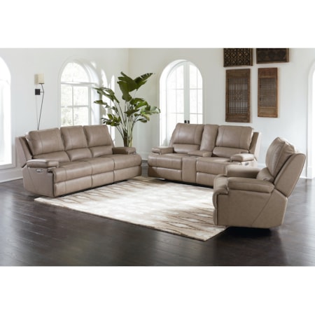 Reclining Sofa with Power Headrests