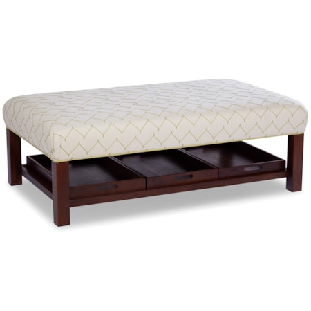 Storage Bench Ottoman with Tray Storage