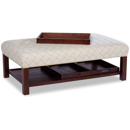 Storage Bench Ottoman with Tray Storage