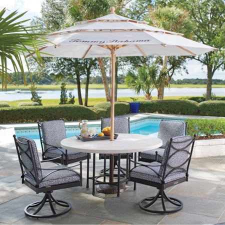 6 Piece Outdoor Table and Chair Set