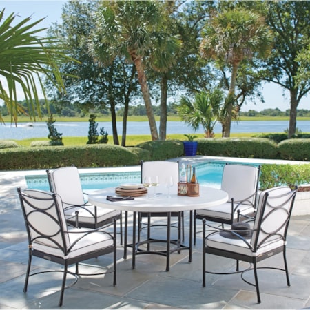 6 Piece Outdoor Table and Chair Set