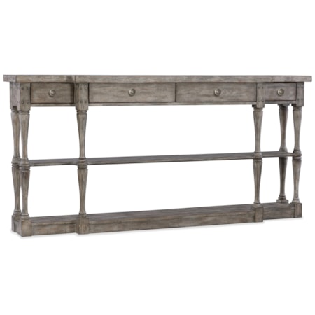4-Drawer Console Table