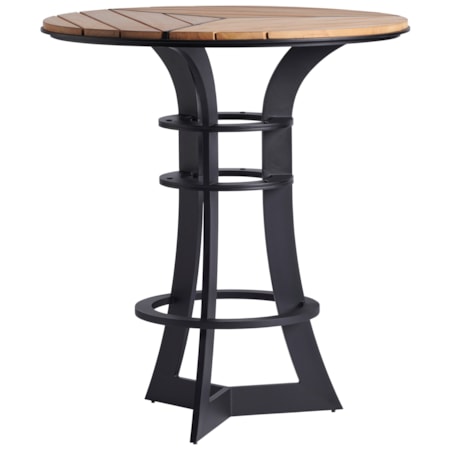 3-Piece Outdoor Bistro Set w/ Counter Stools