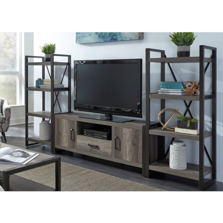 Entertainment Center with Piers