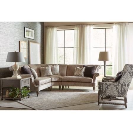3 Piece Corner Sectional Sofa