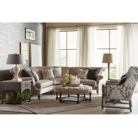 3 Piece Corner Sectional Sofa
